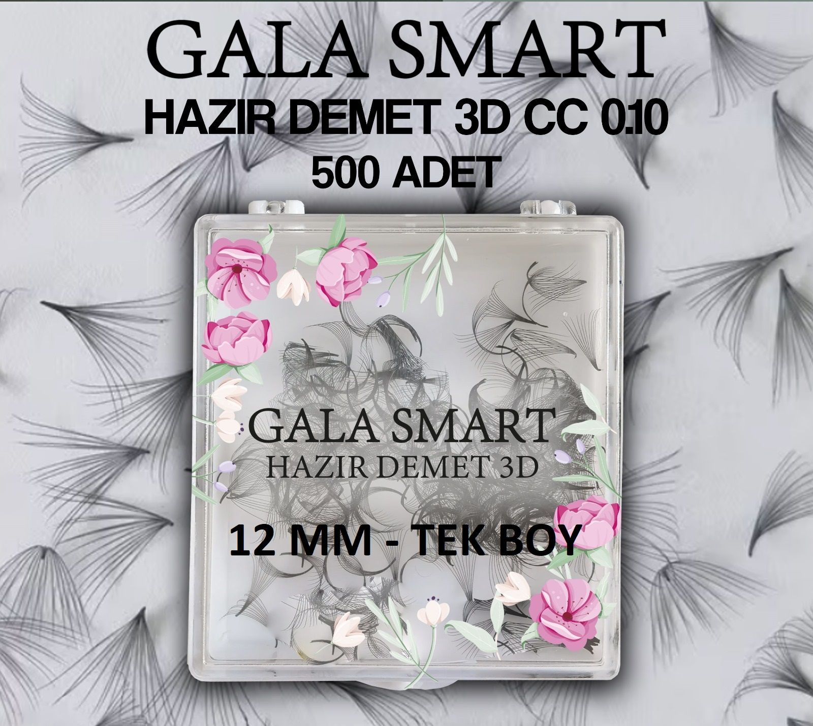 HAZIR DEMET - 3D CC KIVRIM 0,10 KALINLIK - 12 MM TEK BOY (500 LÜ KUTU)