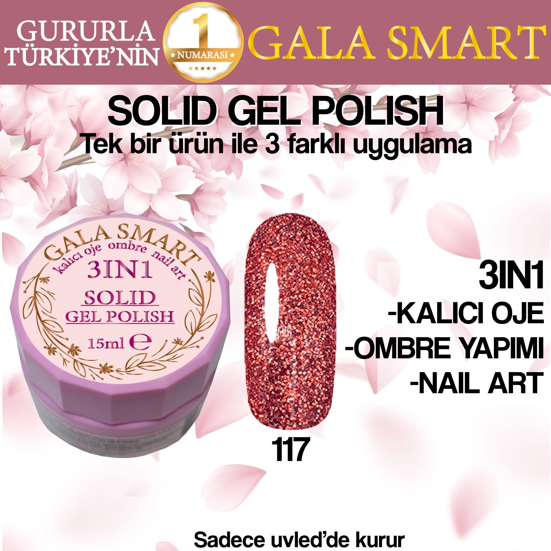 GALA SOLID GEL POLISH 15 ML NO 117