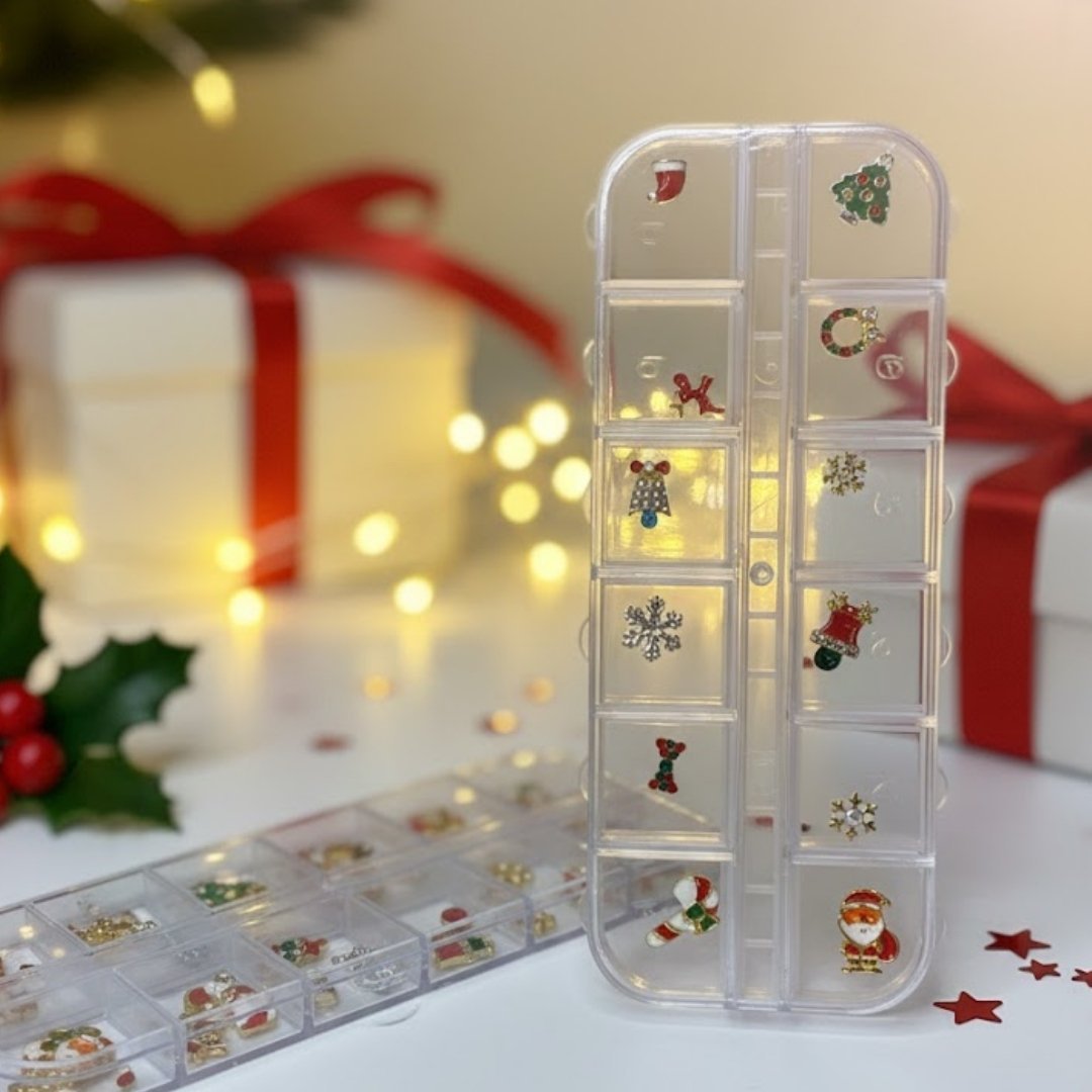 Yılbaşı Tırnak Charm Süsleme Model - 2