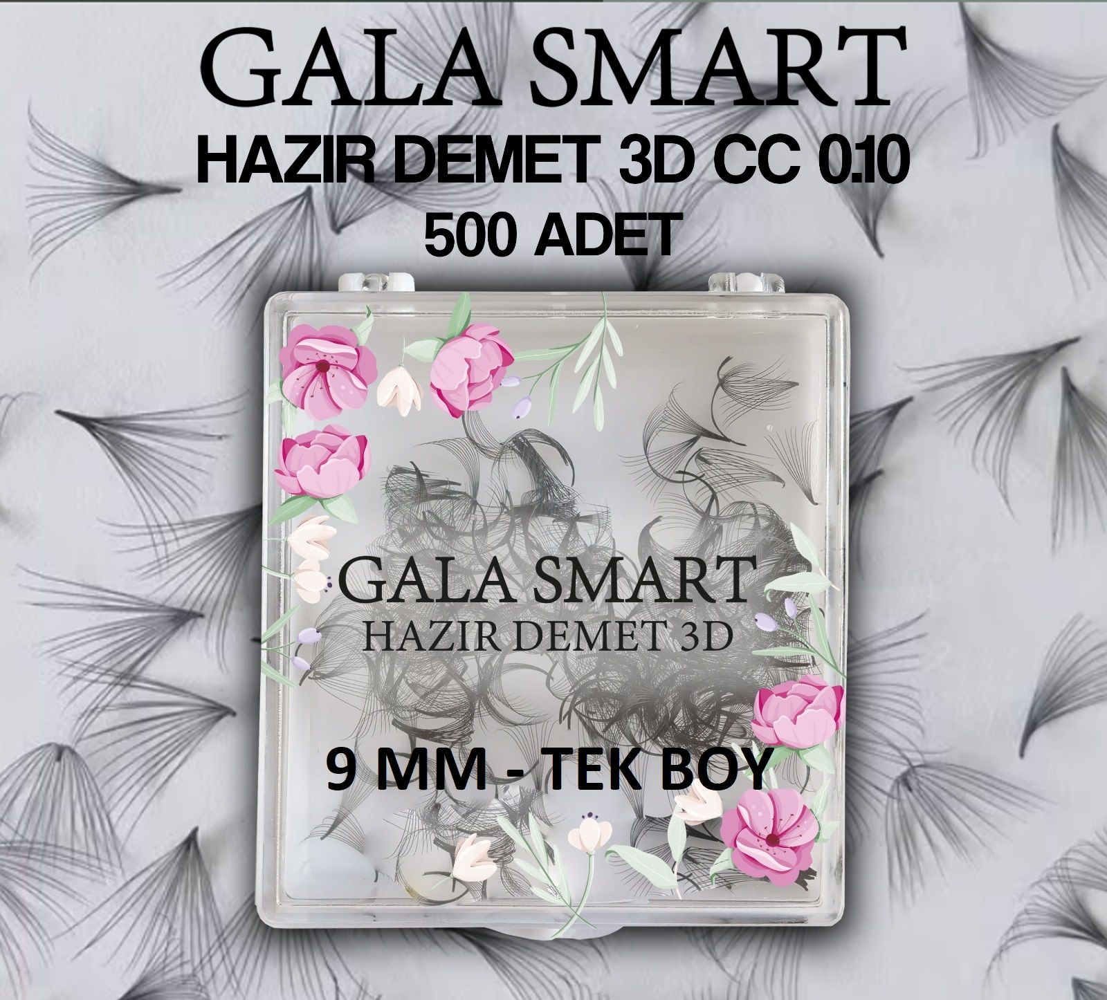 HAZIR DEMET - 3D CC KIVRIM 0,10 KALINLIK - 9 MM TEK BOY (500 LÜ KUTU)