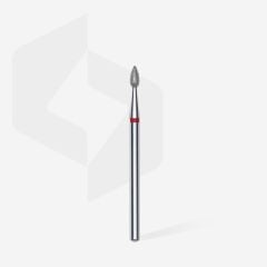 Elmas Damla Küre Freze, Kırmızı, Çap 2,3 mm, Çalışma Kısmı 5 mm