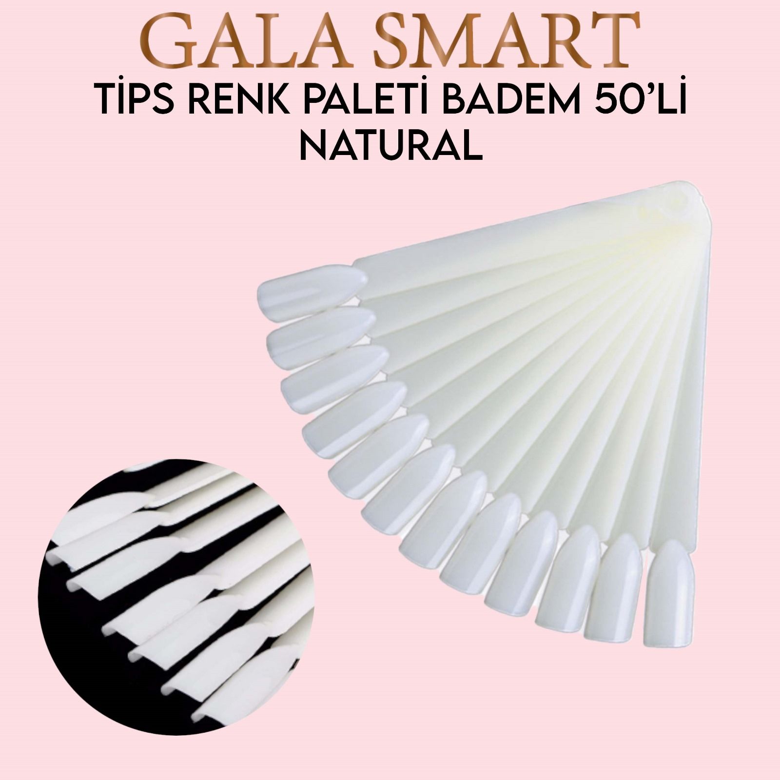 TİPS RENK PALETİ BADEM 50 Lİ - NATUREL KARTELA