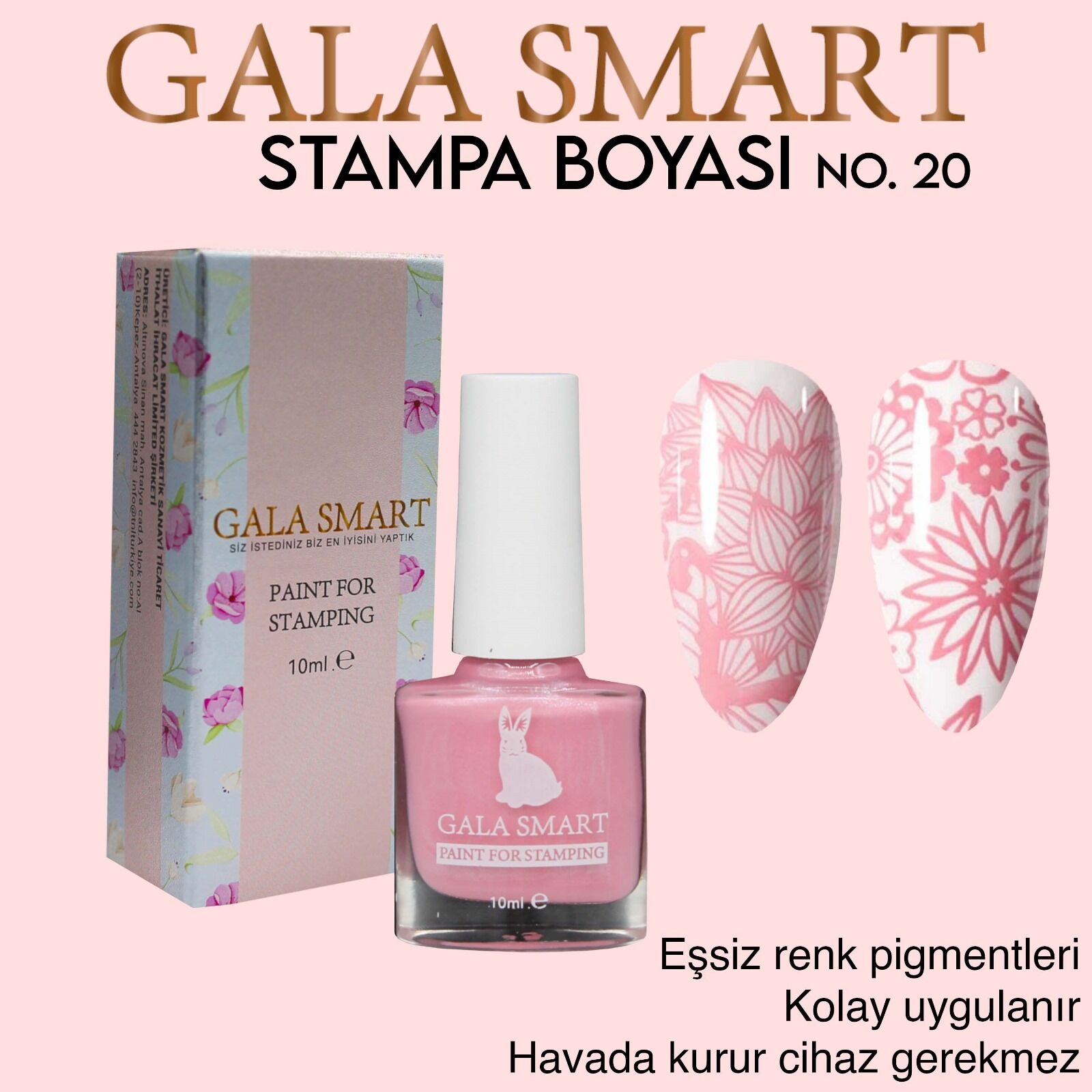 GALA SMART - STAMPA BOYASI 10 ML NO:20
