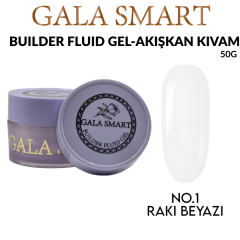 GALA SMART - BUİLDER FLUİD GEL 50 G - NO:1 RAKI BEYAZI
