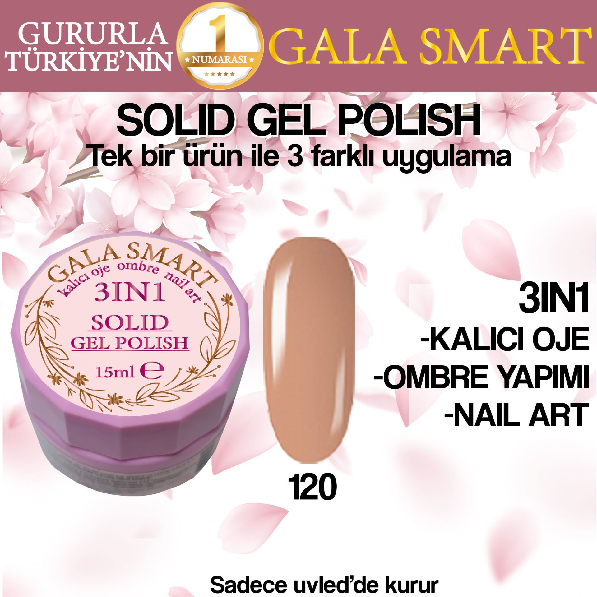 GALA SOLID GEL POLISH 15 ML NO 120