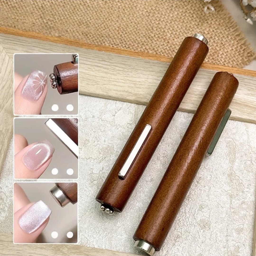 Ahşap Kedi Gözü Çift Taraflı Mıknatıs