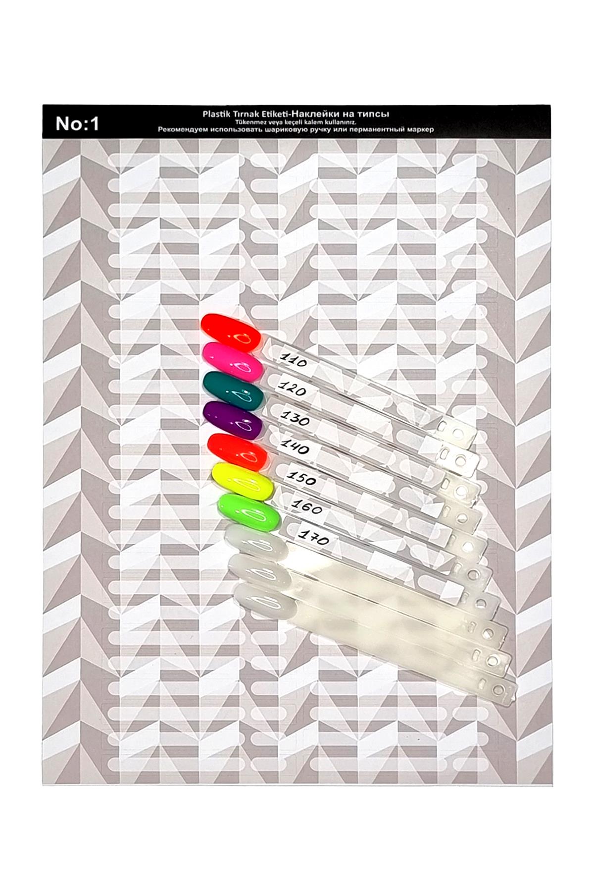 Renk Kartelası Etiketi No:1