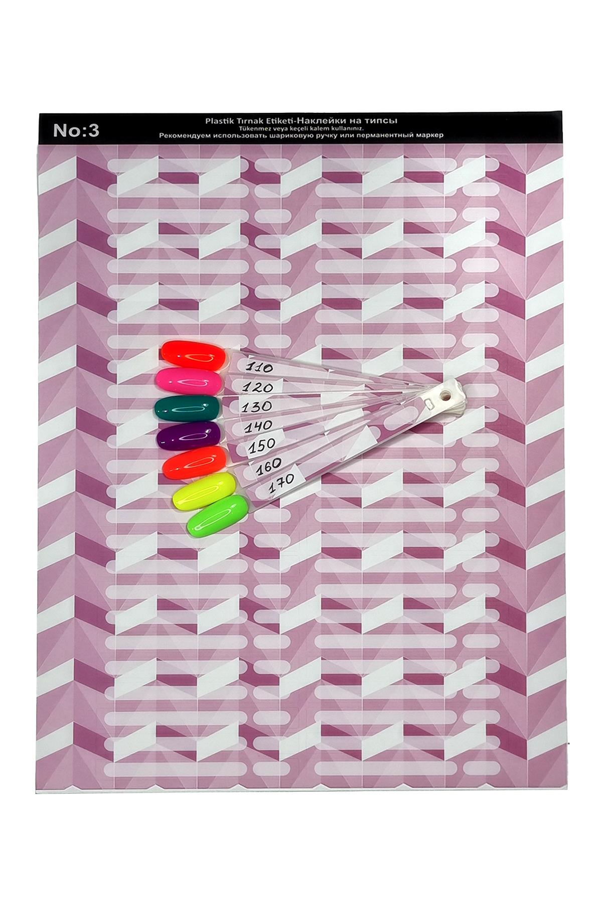 Renk Kartelası Etiketi No:3