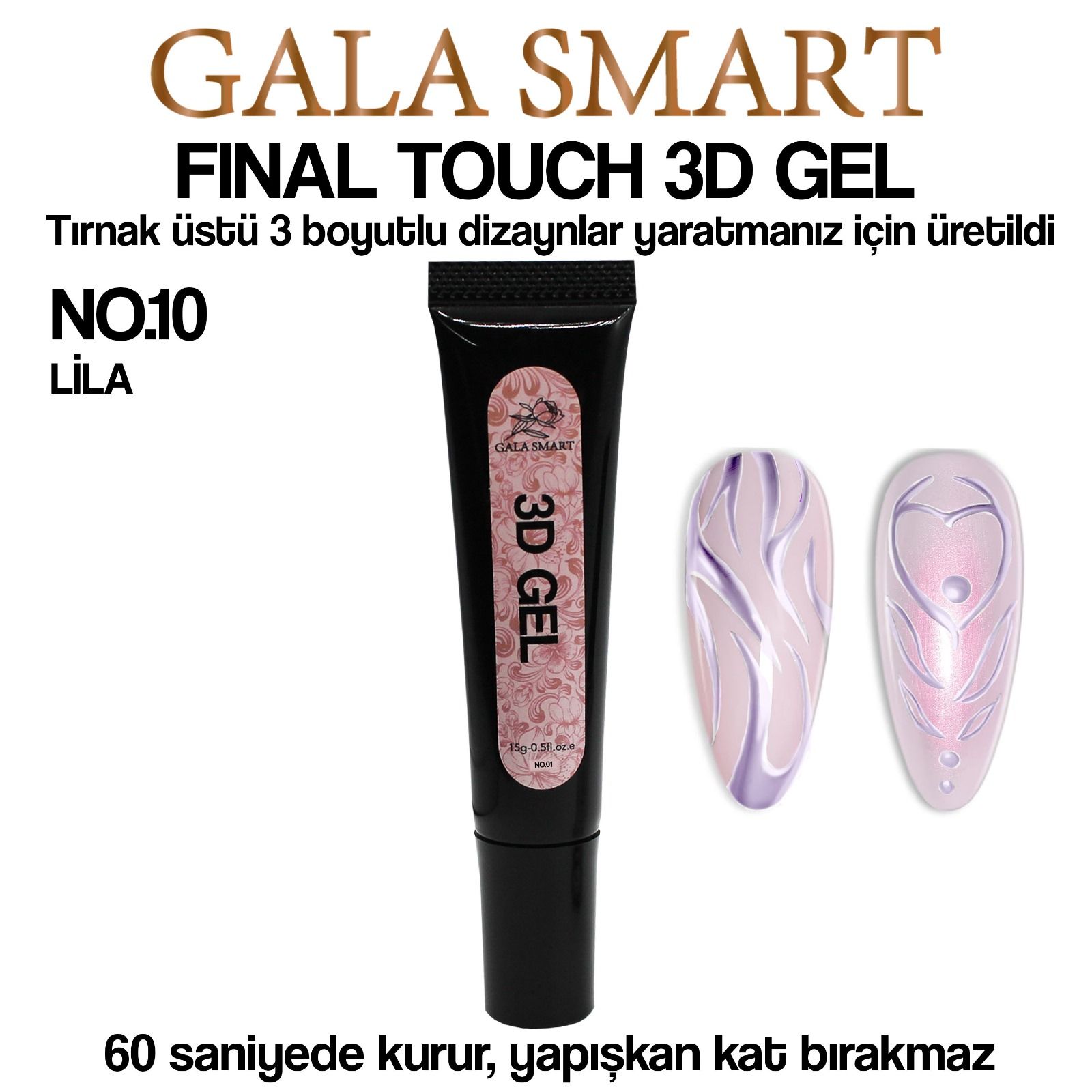 Gala Smart- 3D GEL 15 G - NO:10