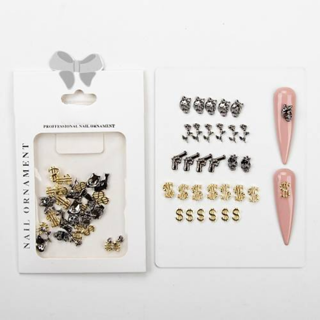 3D Metal Tırnak Charm - 502