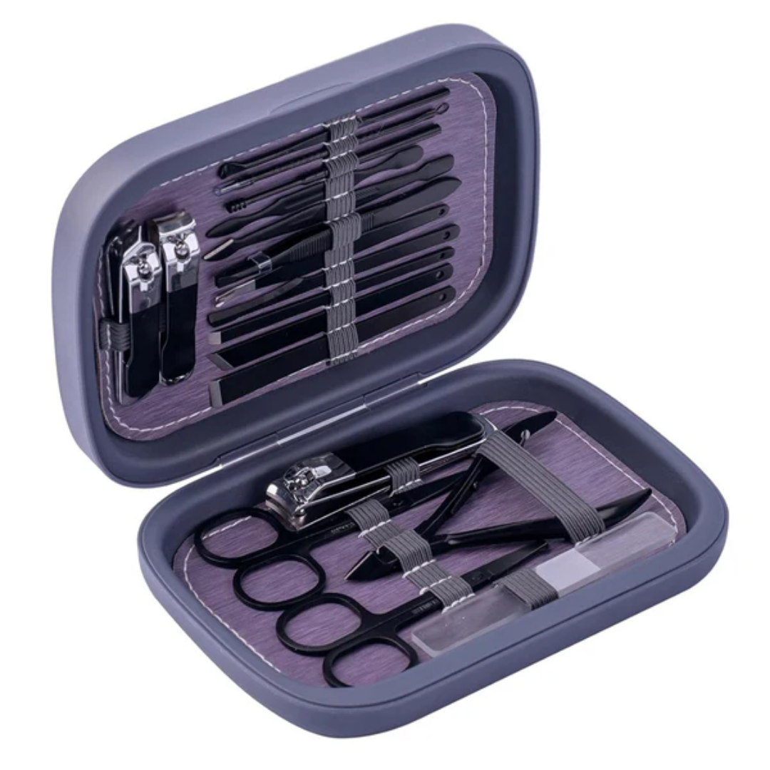 Profesyonel 18 Parça Çok Fonksiyonlu Manikür&Pedikür Seti