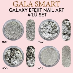 GLAXY EFEKT NAİL ART 4 LÜ SET