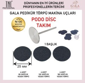 GALA SMART Pododisk Takımı (Başlık + 18 Törpü Ucu)