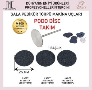 GALA SMART Pododisk Takımı (Başlık + 18 Törpü Ucu)