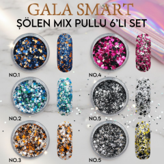 ŞÖLEN MİX PULLU 6 LI SET