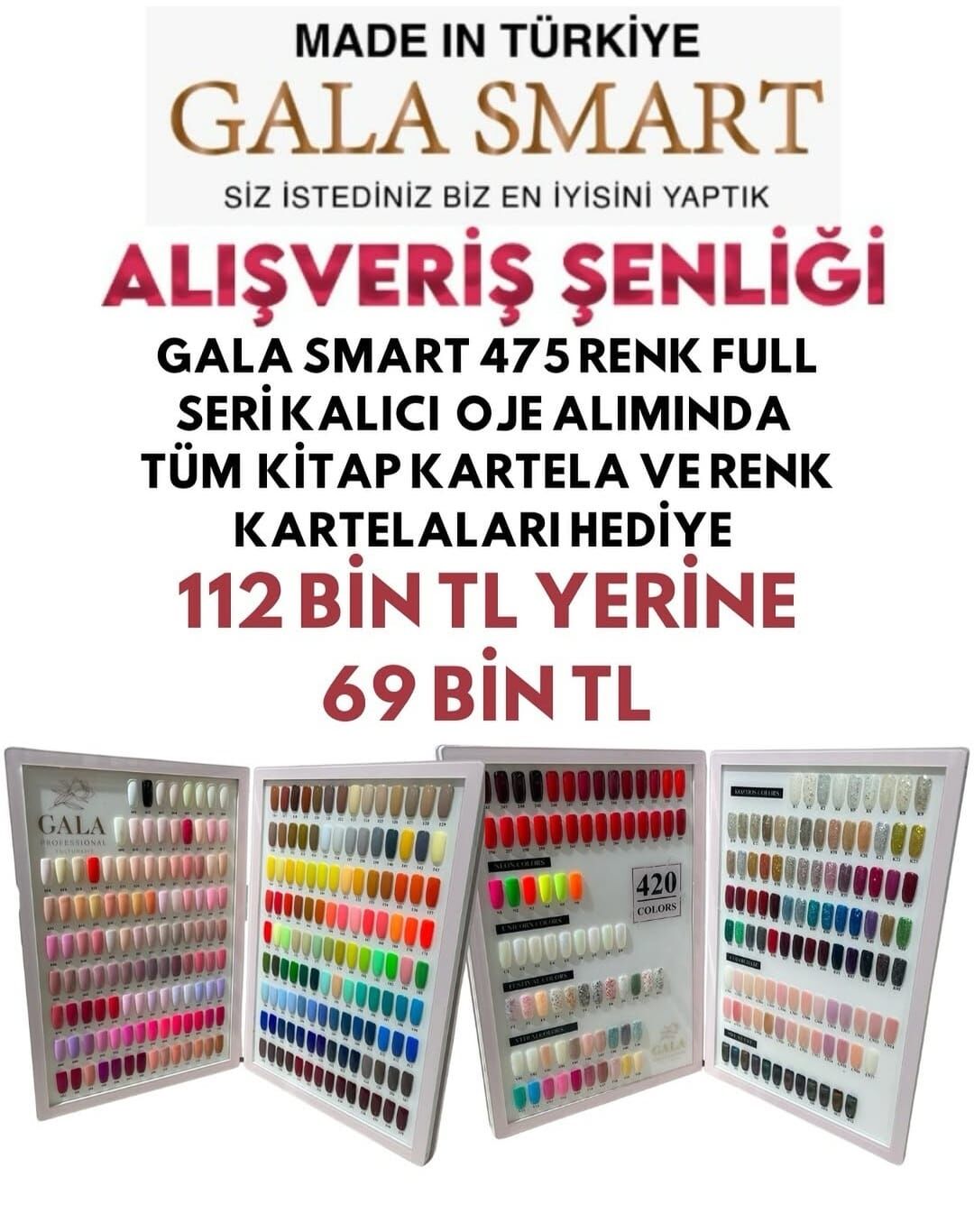 475 Renk Kalıcı Oje Serisi + Kitap Kartela Hediye