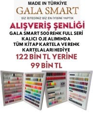 500 Renk Kalıcı Oje Serisi + Kitap Kartela Hediye