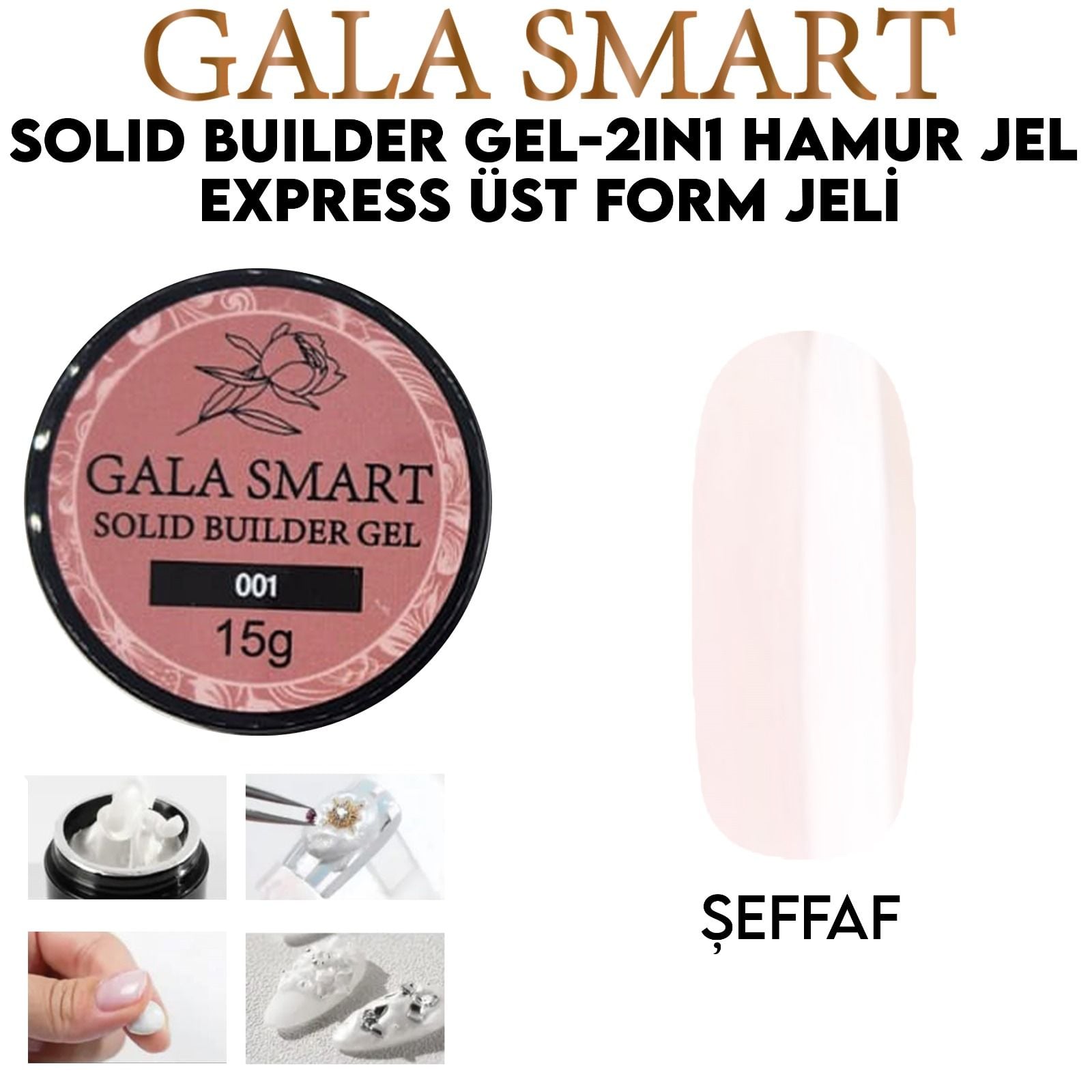 SOLİD BUİLDER HAMUR JEL 15 gr - ŞEFFAF