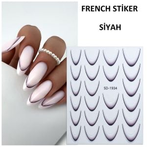 FRENCH STİCKER - SİYAH
