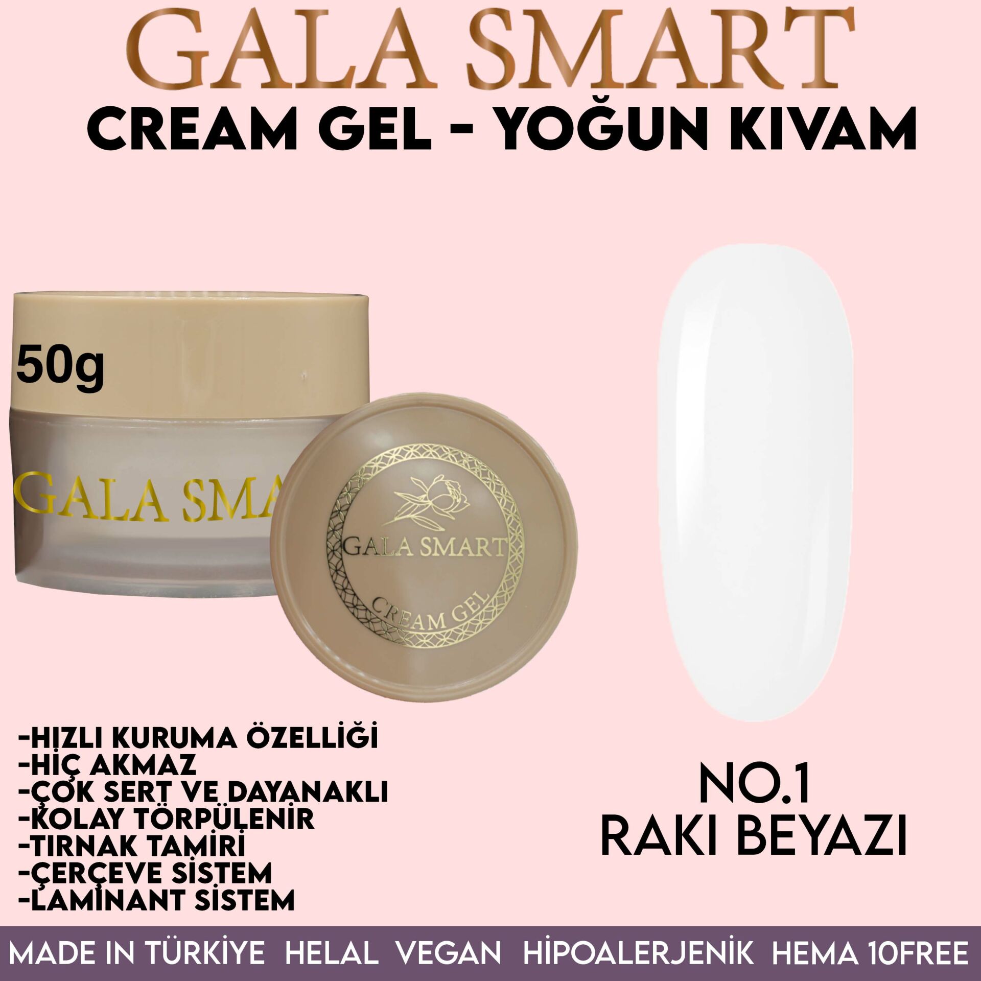GALA SMART - CREAM GEL 50 G NO:1