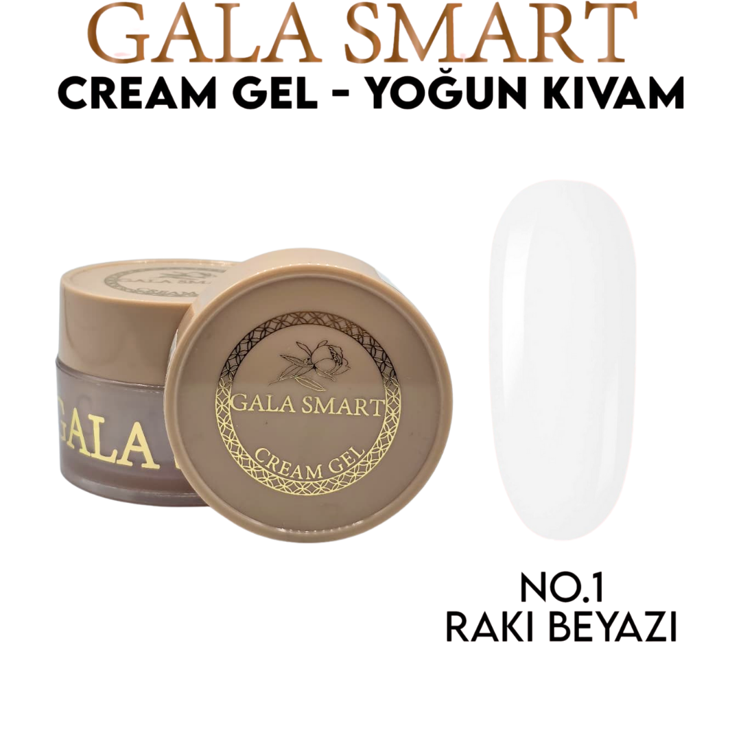Gala Smart - Cream Gel 30 G NO:1 Rakı Beyazı