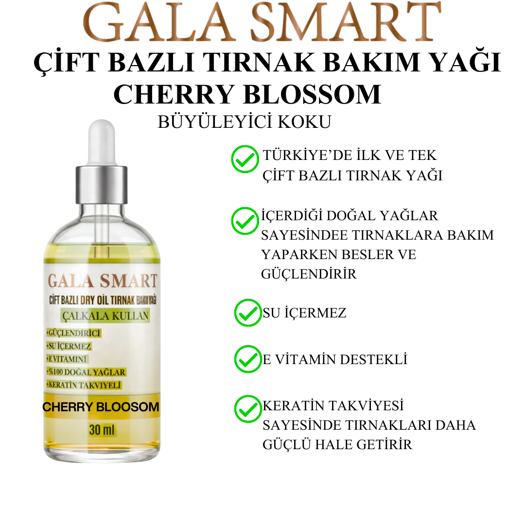 Çift Bazlı Tırnak Bakım Yağı - Cherry Blossm