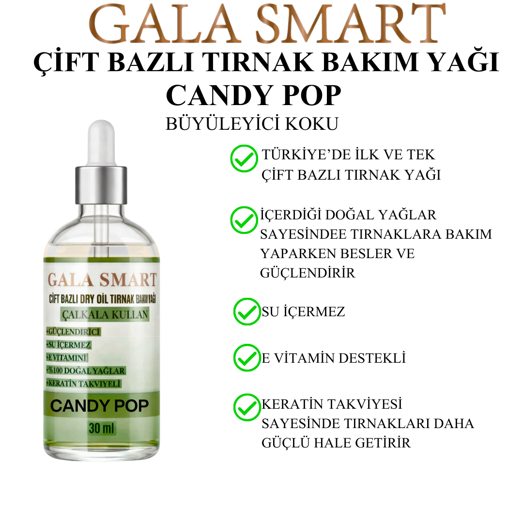 Çift Bazlı Tırnak Bakım Yağı - Candy Pop