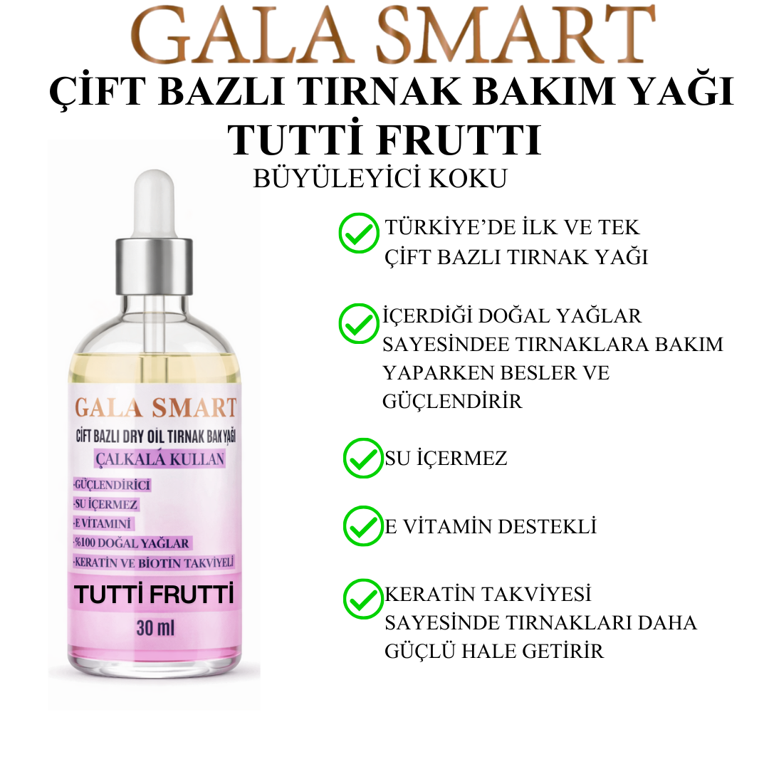 Çift Bazlı Tırnak Bakım Yağı - Tutti Frutti