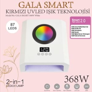 UVLED KURUTUCU - 368w 87 LED YENİ KIRMIZI IŞIK TEKNOLOJİSİ - BEYAZ RENK