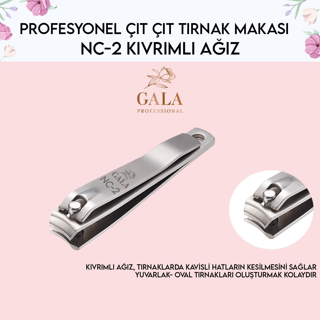 NC-02 Tırnak Makası - Kıvrımlı Ağız