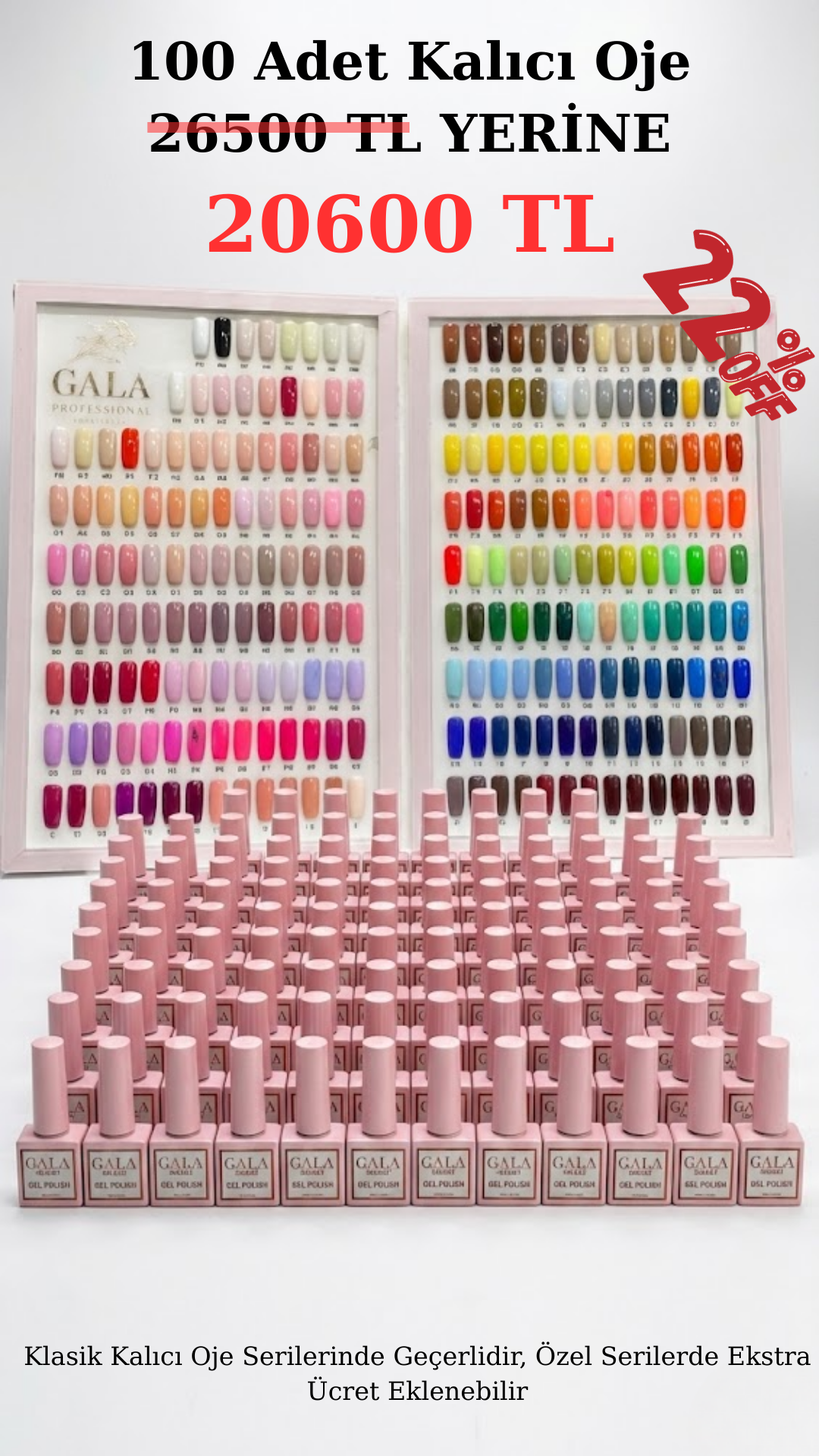 100 Adet Kalıcı Oje Özel Fiyat