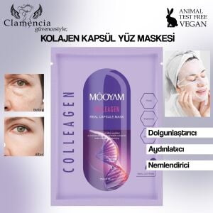Mooyam Kolajen Kapsül Yüz Maskesi 25 ml – Real Capsule Collagen