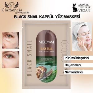 MOOYAM Capsule Mask Black Snail Kağıt Yüz Maskesi