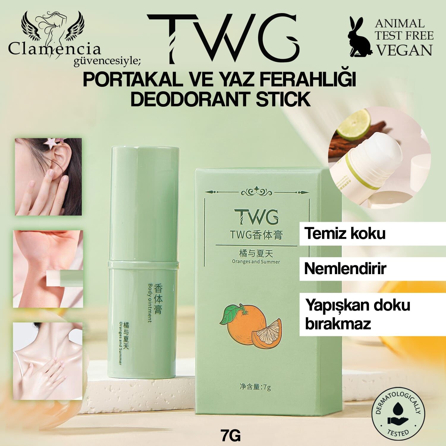 TWG Portakal ve Yaz Ferahlığı Deodorant Stick 7 g – Oranges & Summer