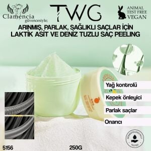 Laktik Asit Bakteri Deniz Tuzu Saç Peelingi 250g - Yağ Kontrolü & Kepek Karşıtı Bakım