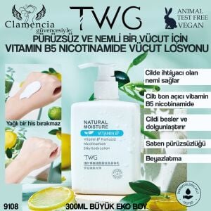 Niasinamid Vitamin B5 Nemlendirici Vücut Losyon Krem 300ml No:8772