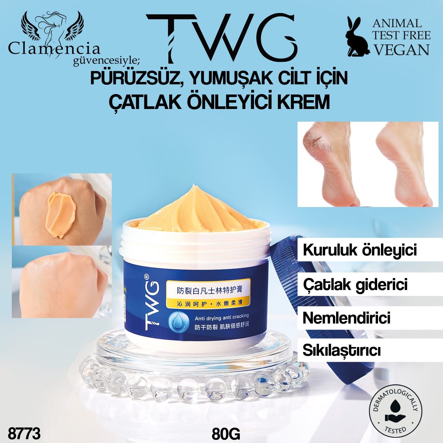 Çatlak Önleyici Krem 80g