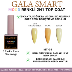 Mood Renkli 2N1 Top Coat - MT-04