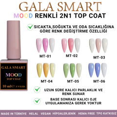 Mood Renkli 2N1 Top Coat - MT-04
