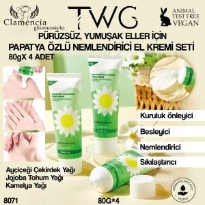 Papatya Nemlendirici El Kremi Seti 80g - 4Adet