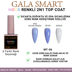 Mood Renkli 2N1 Top Coat - MT-06