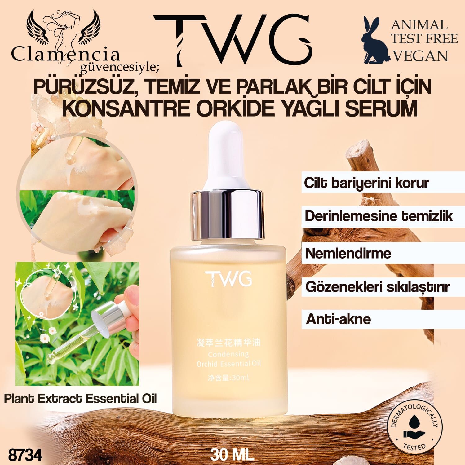 Konsantre Orkide Esanslı Yağ 30ml