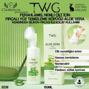 Fırçalı Yüz Temizleme Köpüğü 150ml Aloe Vera