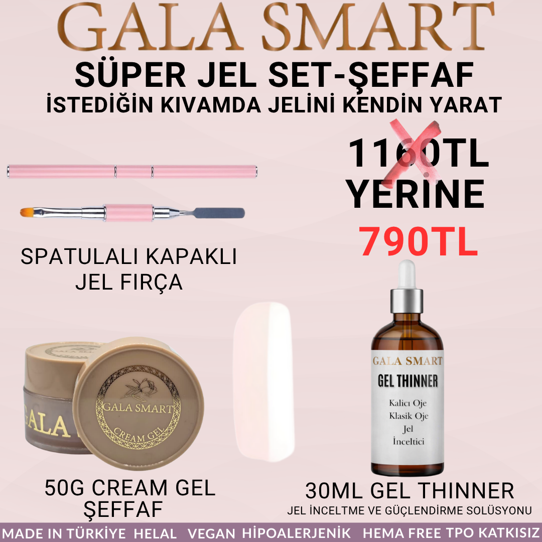 SÜPER JEL SET-ŞEFFAF