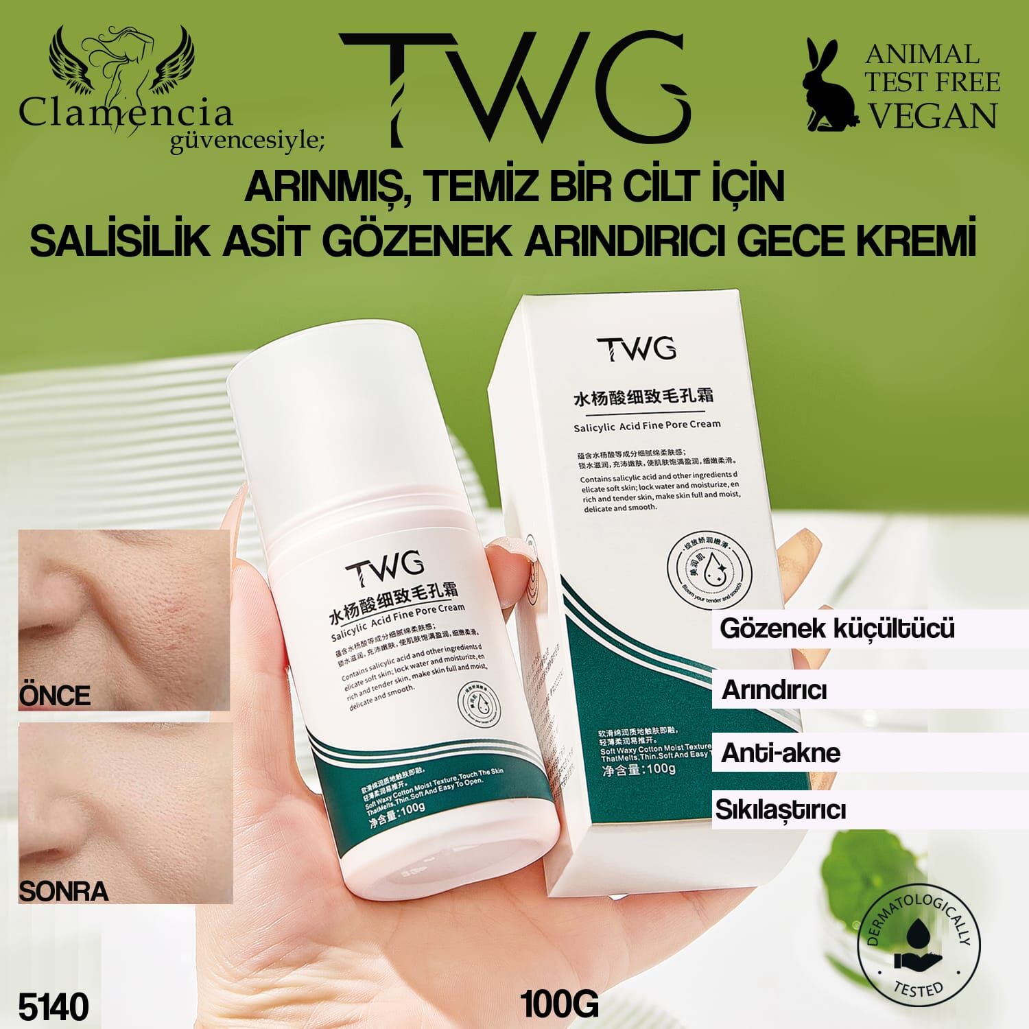 Salisilik Asit Gözenek Arındırıcı Krem 100g