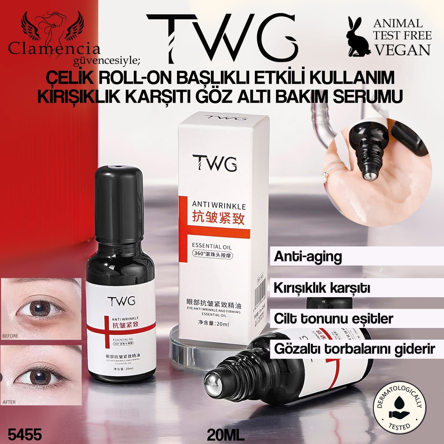 Göz Altı Bakım Serumu 20ml - Roll-On Başlık