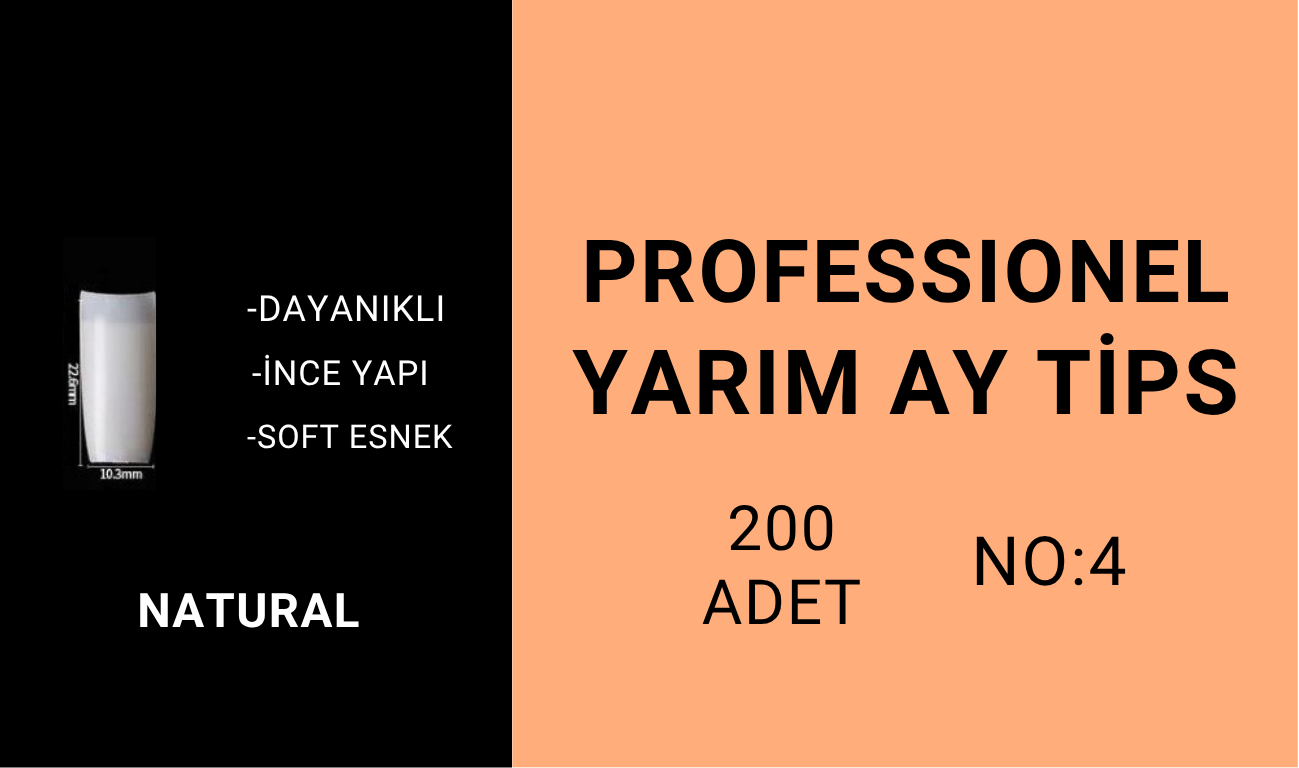 Yarım Ay Tips - No:4 200Adet