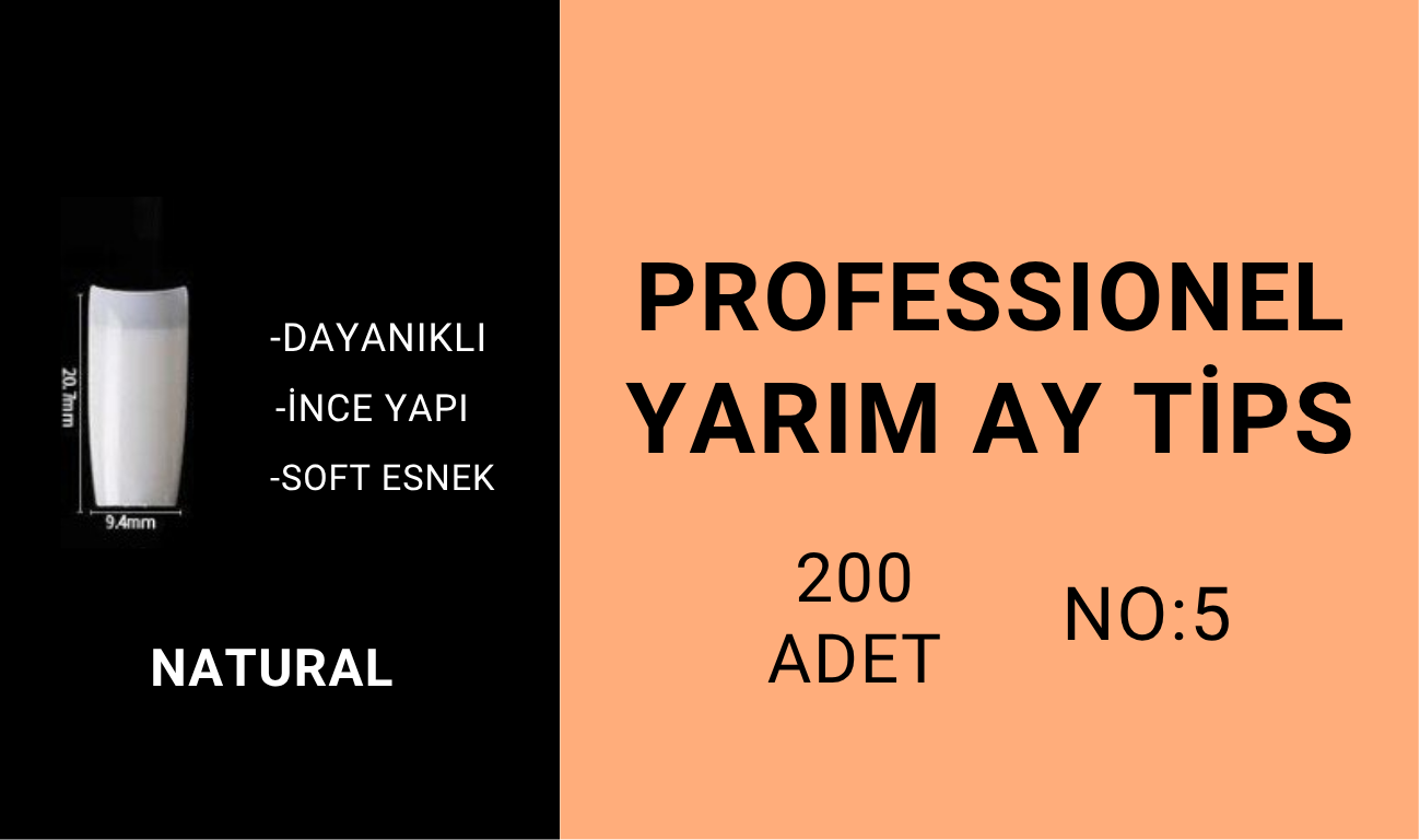 Yarım Ay Tips - No:5 200Adet