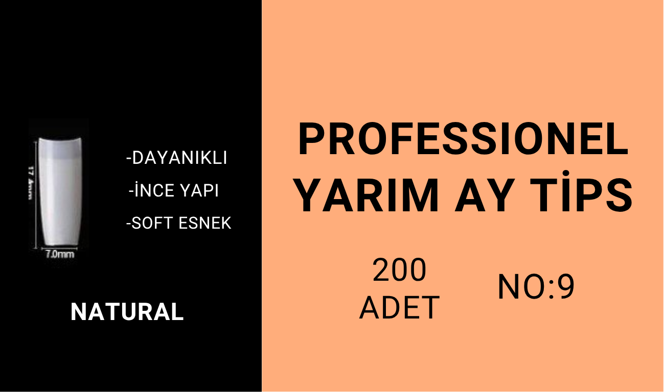 Yarım Ay Tips - No:9 200Adet