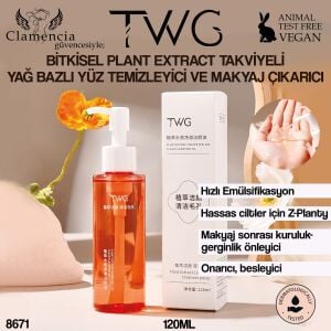 TWG Bitkisel Yağ Bazlı Yüz Temizleyici – 120ml